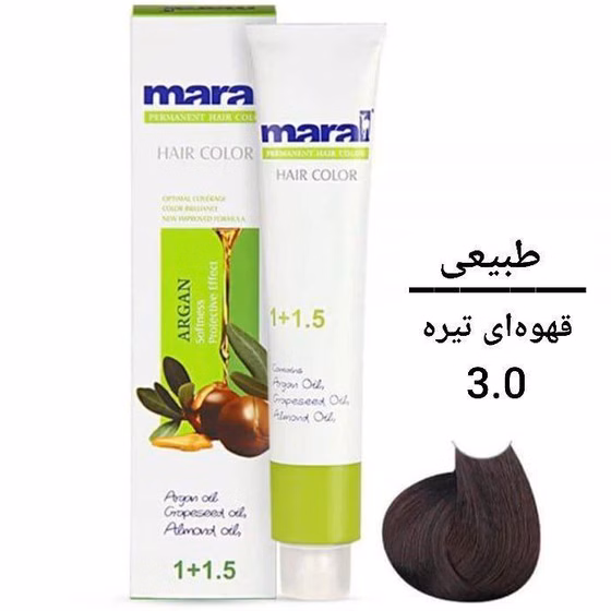 مارال رنگ مو طبیعی 3.0 قهوه ای تیره